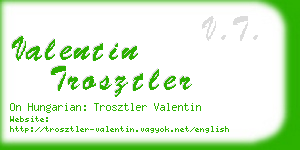 valentin trosztler business card